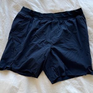 Men's Navy Blue Athletic Shorts